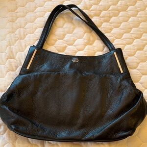 Vince Camuto Black Leather Tote Bag
